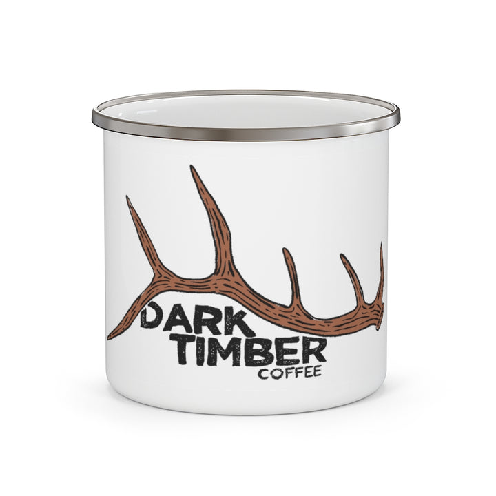 Dark Timber Enamel Camp Mug